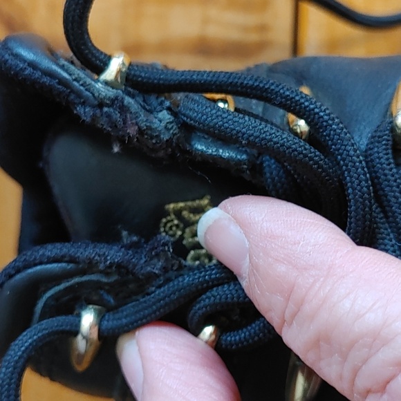 Toddler Timberland Black & Gold Leather Euro Sprint Jr. Hiking Boots - Picture 8 of 10